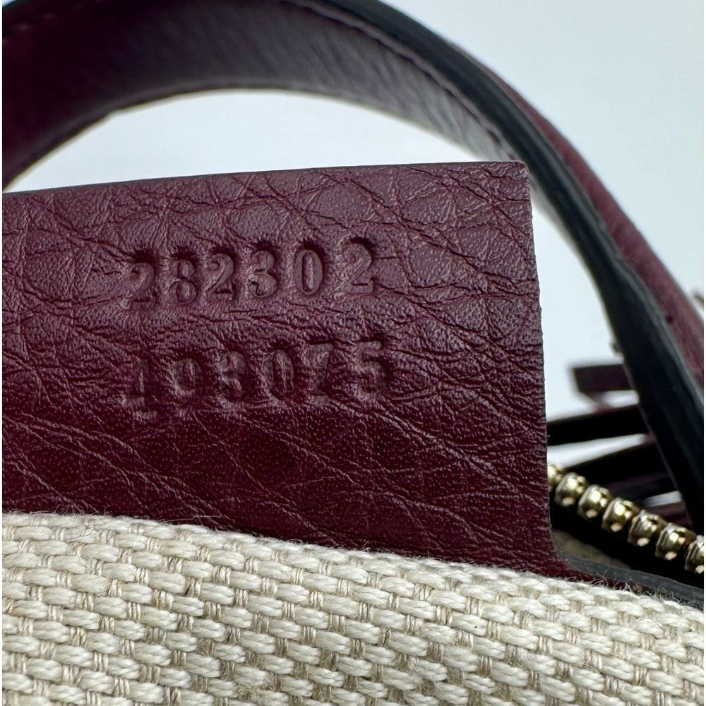 Gucci SoHo Plum Leather Bowler Boston Doctor Bag Interlocking GG Satchel Ex++ - Picture 13 of 16